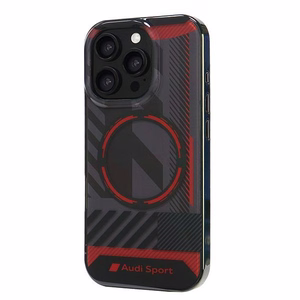 Audi IML Sport MagSafe iPhone 16 Pro 6.3" чёрный/чёрный жёсткий чехол AUS-IMLMIP16P-RSQ/D2-BK