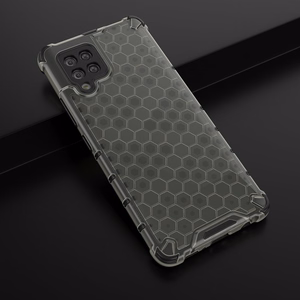 Honeycomb Case soomuskaitse TPU kaitsekattega Samsung Galaxy A42 5G musta värvi