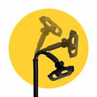 Wozinsky Tablet and Phone Desk Alus must (WTHBK4)