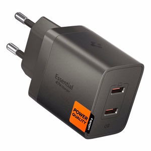 Spigen Essential EE472EU-GAN 2 pordiga 47 W seinalaadija – tumehall
