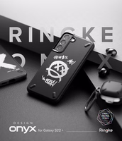 Ringke Onyx Design vastupidav kate Samsung Galaxy S22 + (S22 Plus) must (X) ()