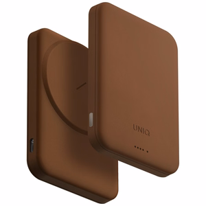 Uniq Lyden Lexa Magnetic 5000mAh PD USB-C MagSafe Akupank - Brown
