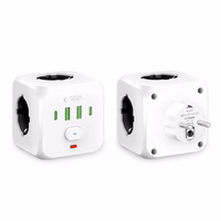 Tech-Protect PCL3x4 Power Strip, 2x USB-A, 2x USB-C, 3x AC Type Schuko - Valge