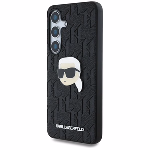 Ümbris Karl Lagerfeld Leather Monogram Pin Logo Karl Head Samsung Galaxy S25 Plus must