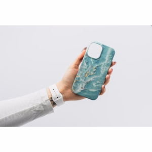 Ümbris jaoks iPhone 15 PRO Forcell F-Protect Mirage compatible with Magsafe Military Drop-Test roheline marble