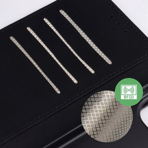 4Card RFID vargusvastane tehnilisest kangast klappümbris Motorola G17, must