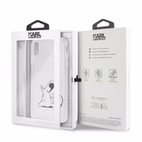 Karl Lagerfeld Choupette Fun iPhone Xs Max Ümbris - läbipaistev