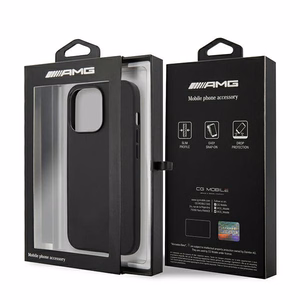 AMG Leather Hot Stamped Ümbris jaoks iPhone 13 Pro / 13 6.1" - must