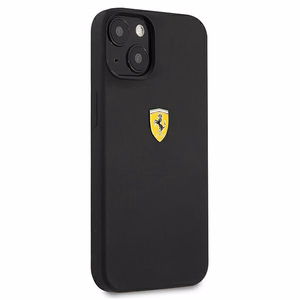 Ferrari FESSIHCP13SBK iPhone 13 mini 5.4" чёрный/чёрный жёсткий чехол Silicone