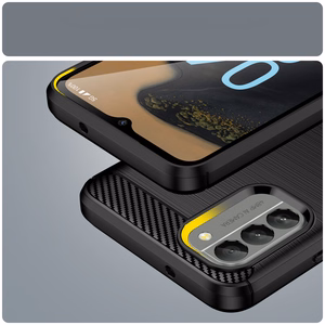 Carbon Case cover for Nokia G400 flexible silicone carbon cover black