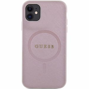 Guess GUHMN61PSAHMCP чехол для iPhone 11 / Xr - розовый Saffiano MagSafe