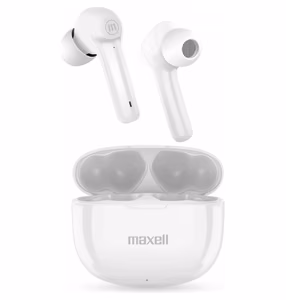 Maxell Dynamic+ wireless headphones with charging case Bluetooth valge