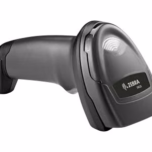 Zebra DS2208 – corded barcode scanner kit, black, USB cable and stand (DS2208-SR7U2100SGW)