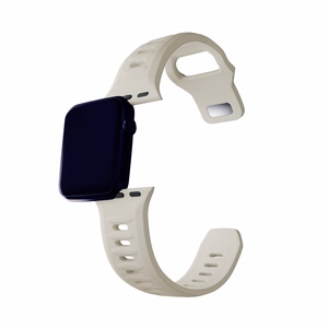 3mk silikoonrihm Apple Watchile, 42/44/45/46/49 mm, Nude, suur suurus