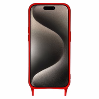 Strap Silicone Ümbris jaoks Iphone 12 design 2 punane