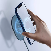 Baseus Induction Laadija LIGHT Magnetiline Iphone 12 koos tüüp C kaabel (WXQJ-03) sinine