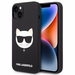 Karl Lagerfeld KLHMP14MSLCHBK iPhone 14 Plus 6.7 "hardcase must / must Silicone Choupette Head Magsafe