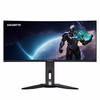 GIGABYTE MO34WQC2 34" OLED WQHD Curved Gaming Monitor - 3440 x 1440, 240Hz, 0.03ms, KVM, 250 cd/m², FreeSync Premium Pro, DisplayHDR True must 400, HDMI 2.1, Displayport 1.4