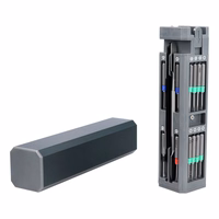 Set of service screwdrivers, 30-in-1 aluminum bits