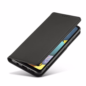 Magnet Card Case для Xiaomi Redmi Note 11 чехол-кошелёк с держателем для карт чёрный