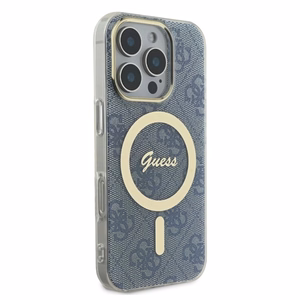 Guess IML 4G MagSafe Чехол для iPhone 16 Pro Max - синий