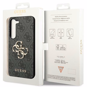 Guess 4G Big Metal Logo Ümbris jaoks Samsung Galaxy S24+ - must