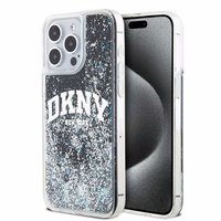 DKNY Liquid Glitter Big Logo iPhone 14 Pro Max Ümbris - Must