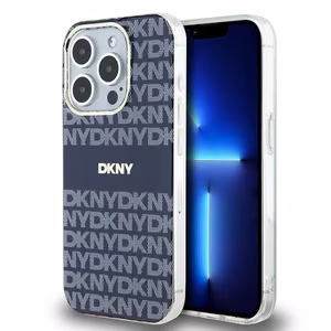 DKNY IML Mono & Stripe MagSafe ümbris jaoks iPhone 15 Pro - sinine