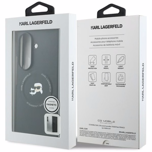 Must Karl Lagerfeld Karl & Choupette Pins MagSafe ümbris Samsung Galaxy Z Fold8 Ultra telefonile
