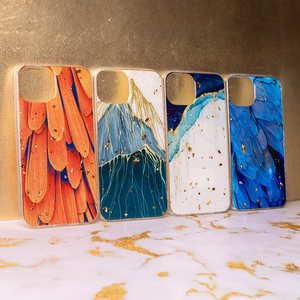 Kuldne Glam ümbris jaoks Samsung Galaxy A34 5G oranž