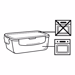 Alpina kaanega klaasist toidukarpide komplekt, 370 / 640 / 1050 ml, 6 tk