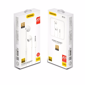 Dudao in-ear headphones with 3.5mm minijack connector white (X14PRO)