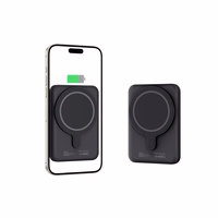 Tech-Protect LifeMag PB10 Powerbank MagSafe 5000mAh 15W USB-C portiga - must + USB-C kaabel