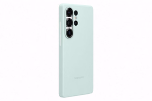 Samsung Silicone Case ümbris Samsung Galaxy S25 Ultra jaoks, mündiroheline