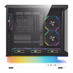 DarkFlash F1 ATX-arvutikorpus 6 ventilaatoriga, valge