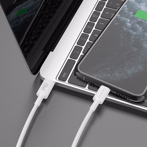 Dudao L6X USB-C - Lightning PD 20W 1m Kaabel - valge