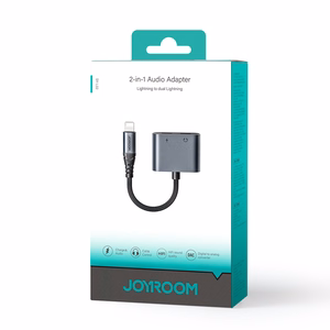 2-in-1 Audio adapter Joyroom SY-L02 Lightning to Double Lightning (must)
