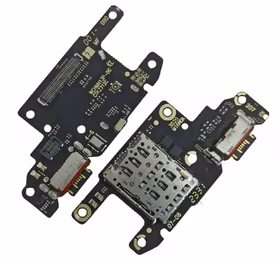 Flex Xiaomi Redmi Note 13 Pro 5G/Poco X6 5G koos charging connector ja microphone, SIM card contact original (service pack)