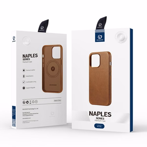 Dux Ducis Napoli iPhone 14 Plus magnetiline nahkümbris MagSafe Brown