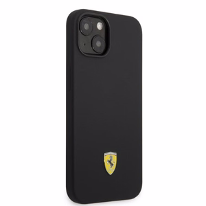 Ferrari FEHMSIP14SBK iPhone 14 6.1" must/must hardcase Silicone Metal Logo Magsafe