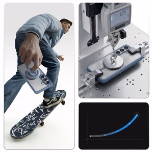 Spigen Ultra Hybrid Mag MagSafe Ümbris for Samsung Galaxy S26 - Clear sinine