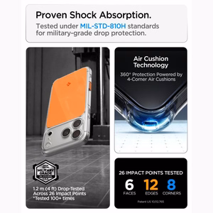 Spigen Ultra Hybrid MagSafe ümbris iPhone 18 Pro Max / 17 Pro Max jaoks, oranž
