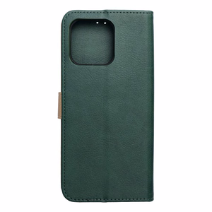 Roheline ja kuldne Split Book klappümbris mudelile Motorola G57 POWER