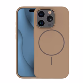 Silikoon Thin Mag ümbris for iPhone 16 Pro 6,3" pruun