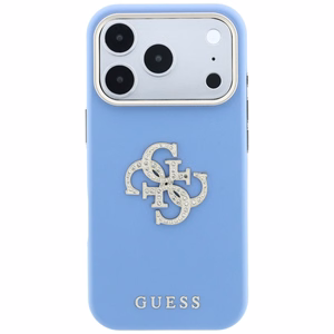 Guess Smooth & Big Strass Logo ümbris iPhone 18 Pro Max / 17 Pro Max – sinine