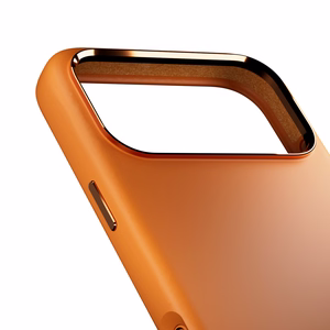 Pure Icon Mag Pro Liquid Silicone Ümbris jaoks iPhone 17 Pro, MagSafe Compatible, with Camera Protection and Aluminum Buttons - Oranž