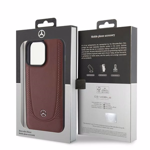 Mercedes MEHCP15LARMRE iPhone 15 Pro 6.1" punane/punane hardcase Leather Urban Bengale