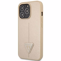 Guess GUHCP14LPSATLE iPhone 14 Pro 6,1 "beige / beige hardcase SaffianoTriangle Logo