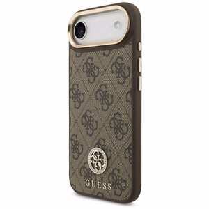 GUESS ümbris jaoks IPHONE 17 Air compatible with MagSafe GUHMP17MP4GRMDEW (PU W/ 4G Strass Logo) brown
