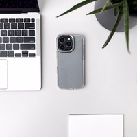 Glitter Ümbris jaoks iPhone 16 Pro Max - läbipaistev with glitter